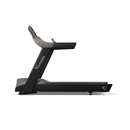 Vision Fitness T600ENT Matte Black Treadmill with 22" HD Touchscreen & AC Motor